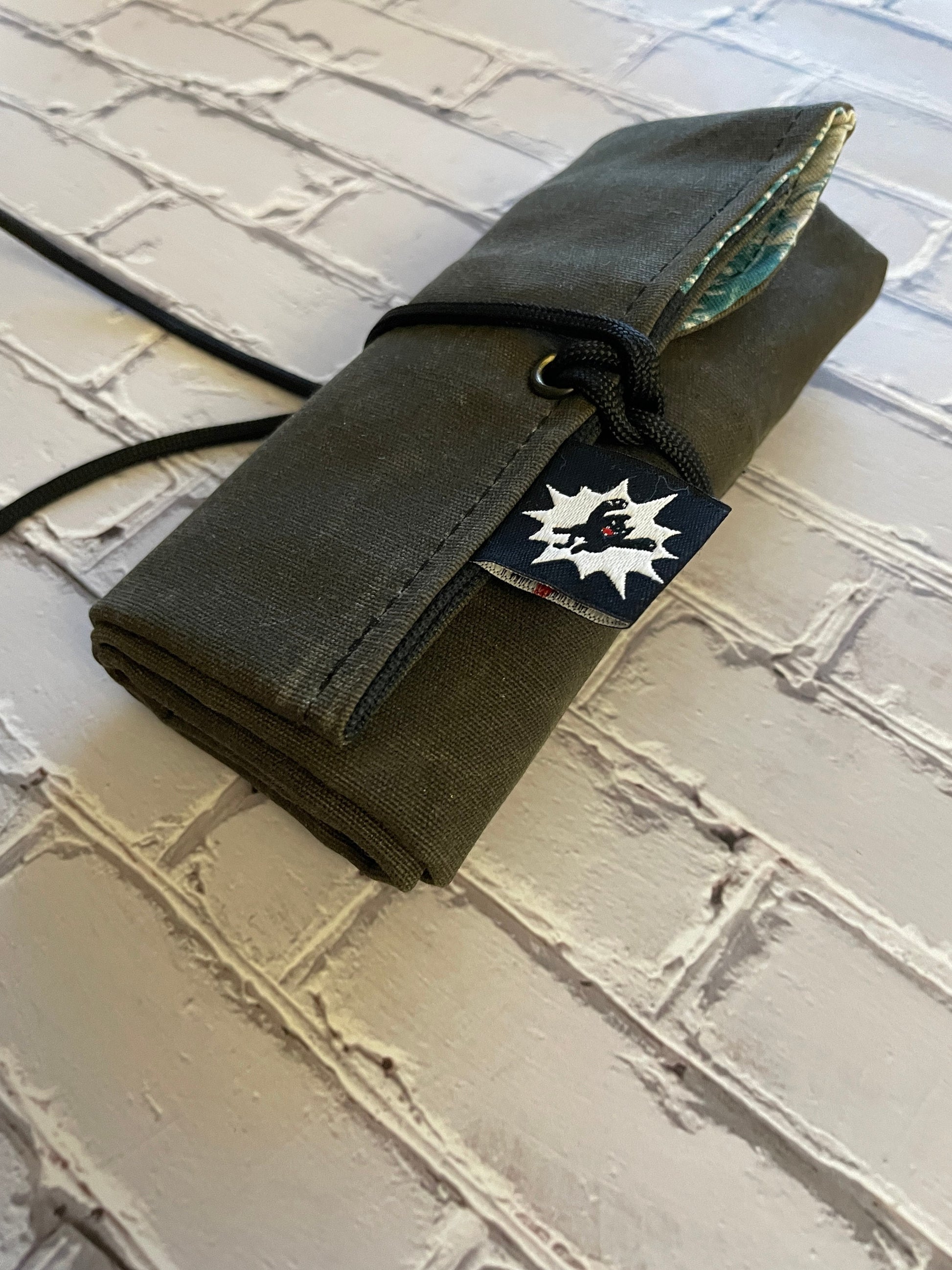 EDC Tool Roll | Waxed Canvas Pouch |Every Day Carry Gear Bag |Pocket Organizer | EDC Knife Roll | Pocket Dump Display Hank |Squatch Six Pack
