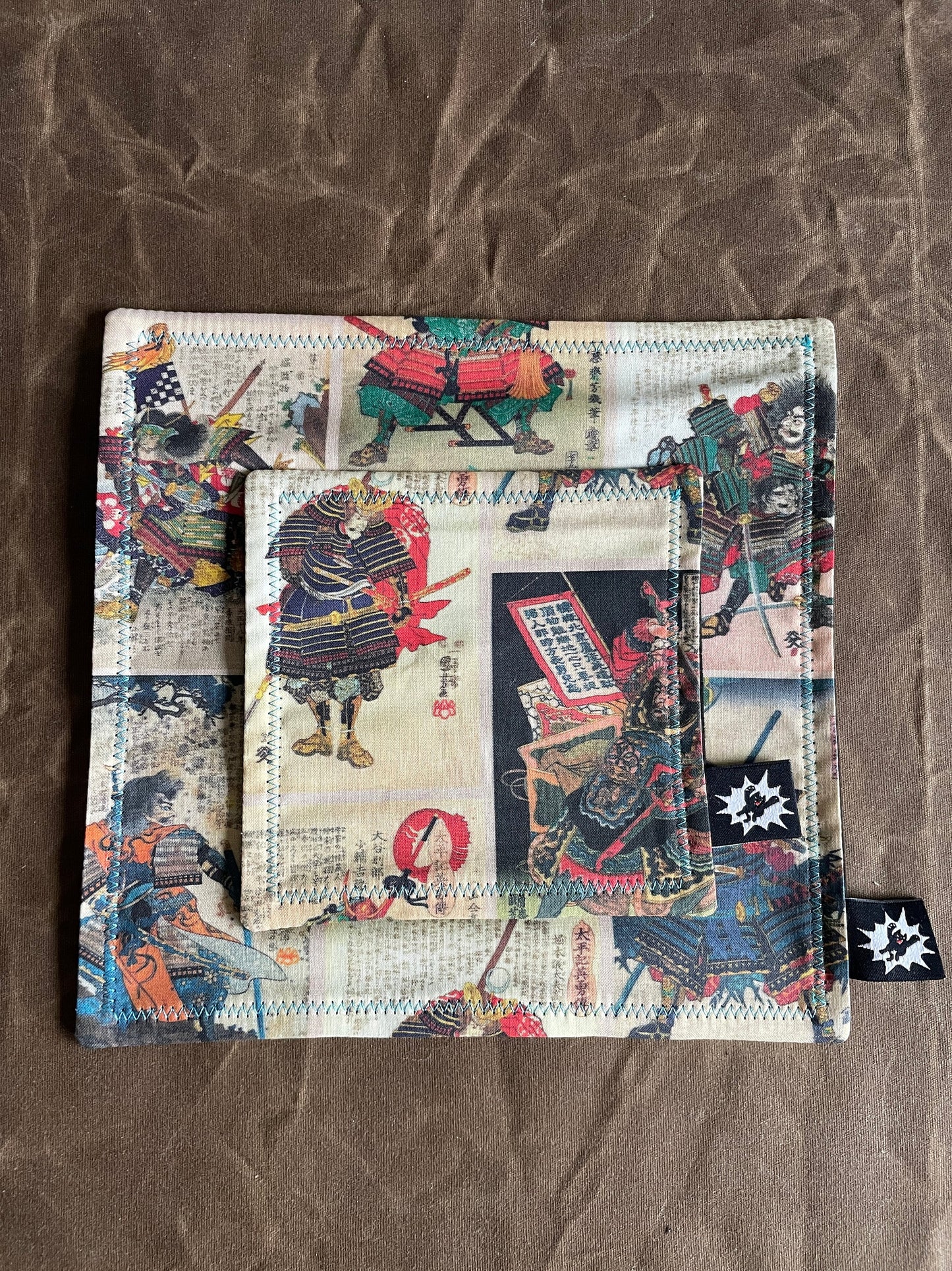 EDC Hank | Handkerchief Every Day Carry | EDC Gear | Hank For EDC Organizer Pouch | Cloth Tray | Flannel or Micro Fiber | Vintage Samurai