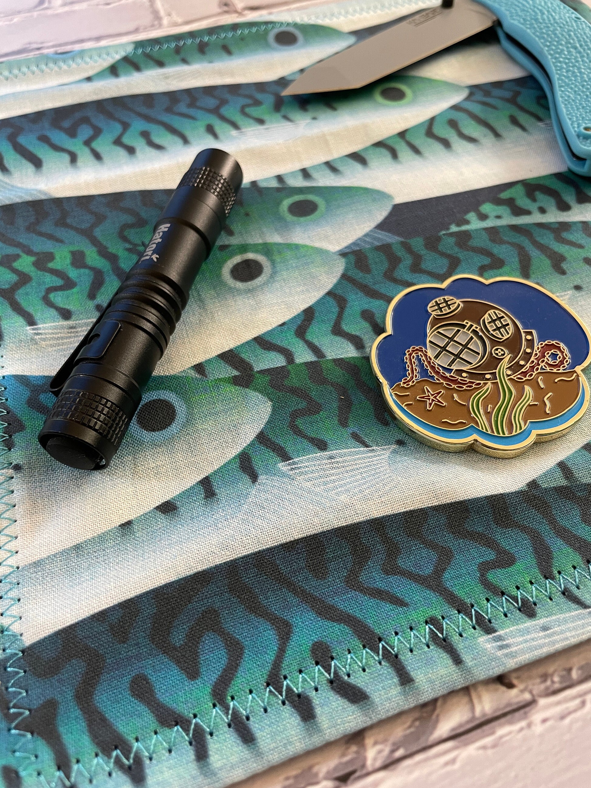 EDC Hank | Handkerchief for Every Day Carry | EDC Gear | Hank For EDC Organizer Pouch | Fishing Hunting | Paracord | Fish Camo