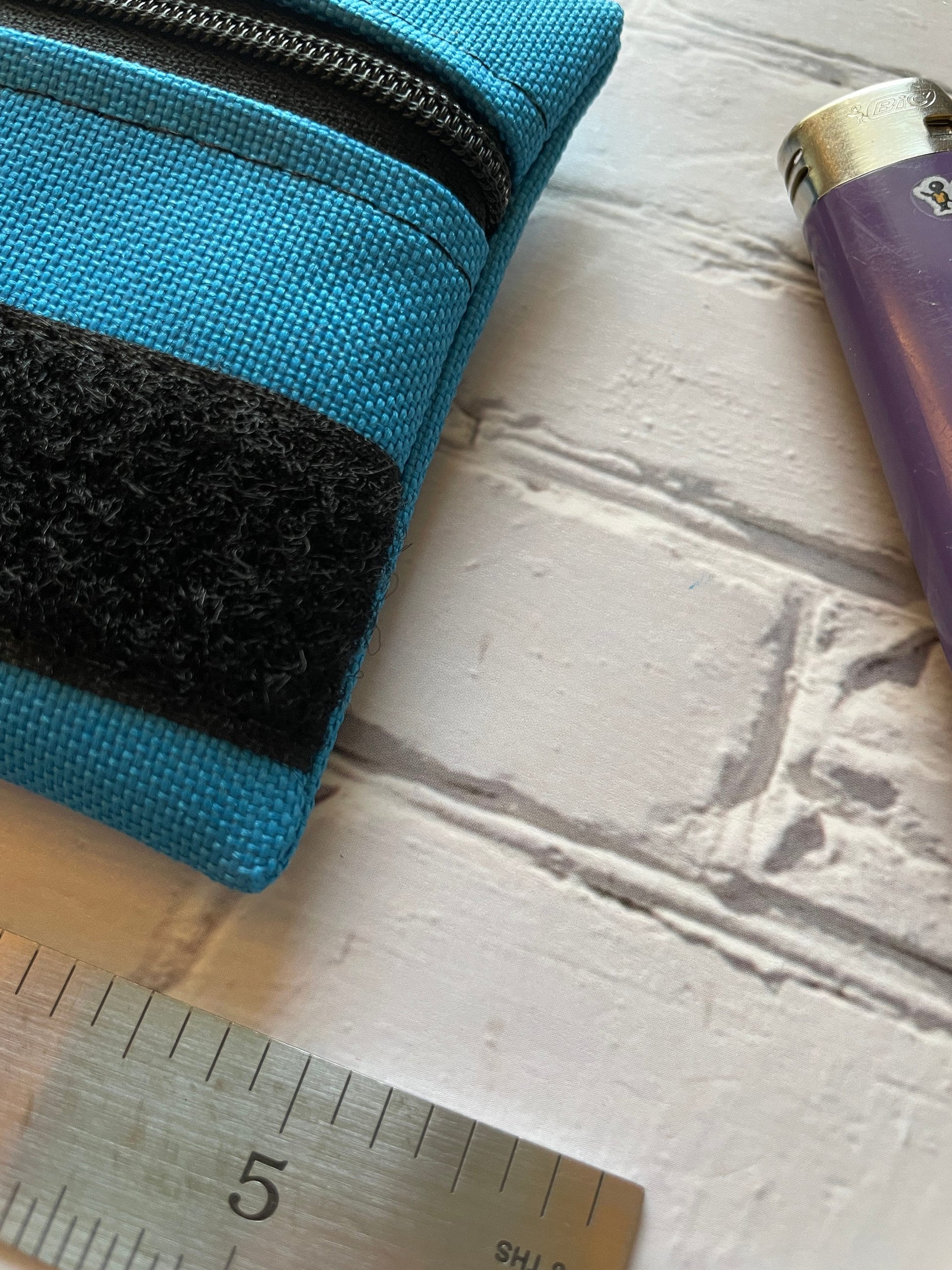 Otter Tex and Velcro Mini Pouch- Blue with Velcro Options