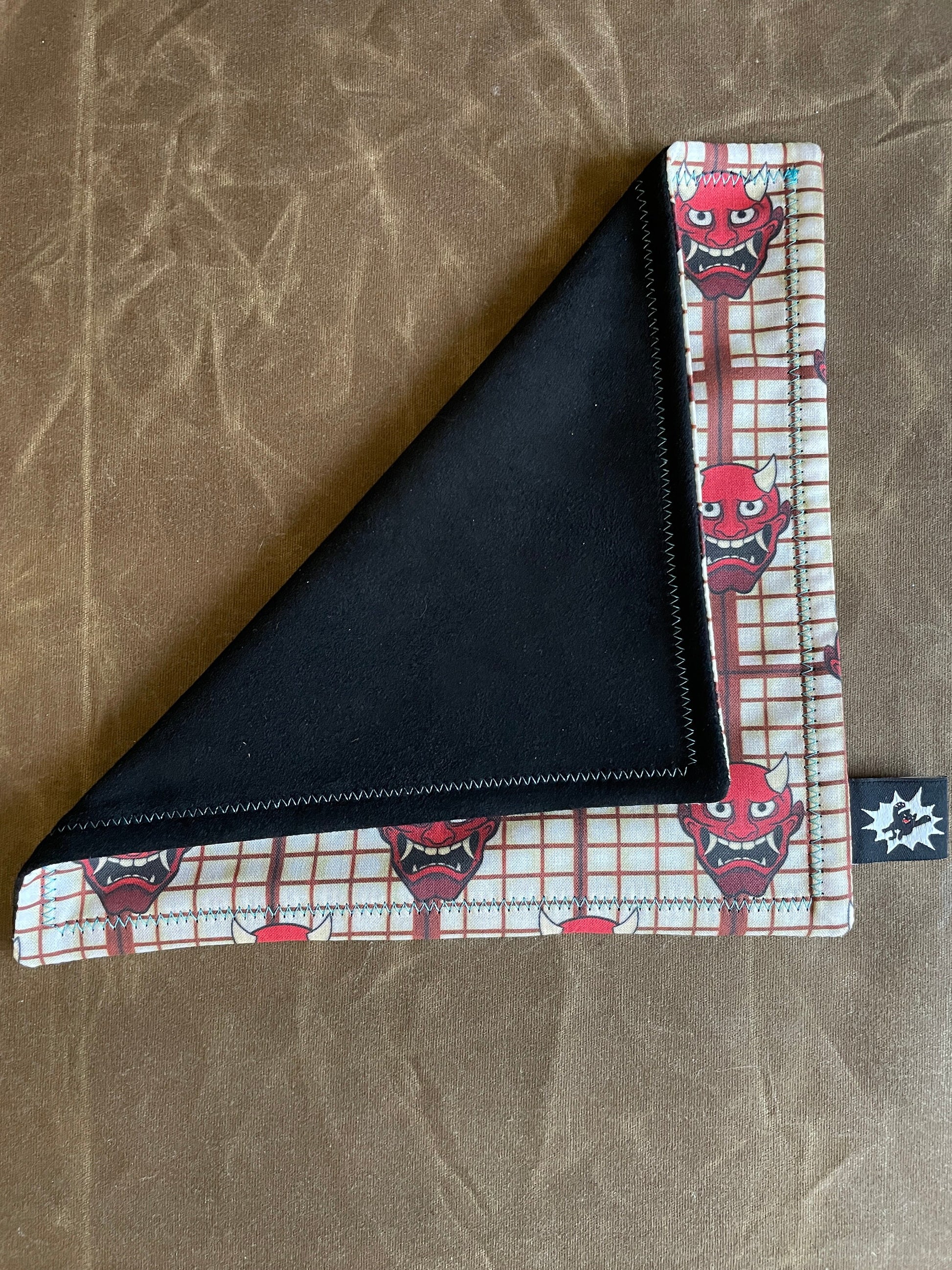 EDC Hank | Handkerchief Every Day Carry | EDC Gear | Hank For EDC Organizer Pouch | Cloth Tray | Flannel or Micro Fiber | Demon Devil Plaid